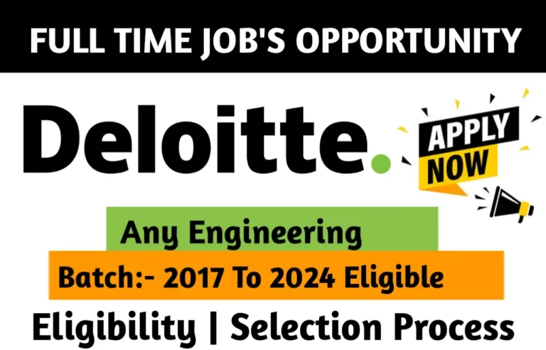 Deloitte Recruitment Drive 2024